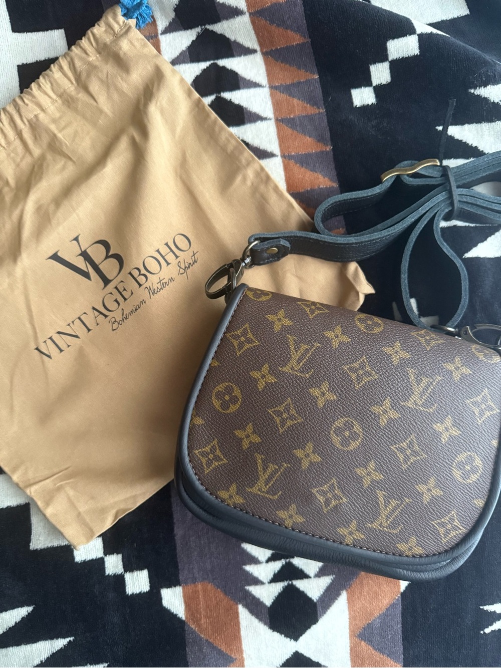 Louis Vuitton Brown Monogram Crossbody Bag